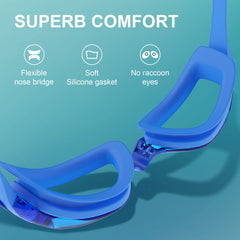 Rabigala Adult Swim Goggles for Men and Women - Anti-Fog and UV Protection