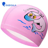 kid's swimming cap professional 3-12 years old boys and girls swimming cap headgear children's cap outdoor equipment waterproof ear protection swimming equipment