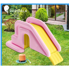 Inflatable slides can be paired with anti rollover swimming pools, children's inflatable toys, indoor and outdoor amusement park slides