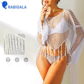 Lace-knit sweater with soft and comfortable fabric