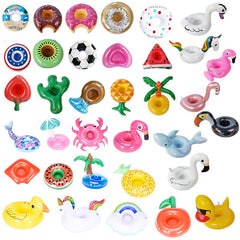 3PCS PVC Inflatable Cup Holder Water Toy Firebird Cup Holder Water Inflatable Cup Cushion Floating Beverage Cup Holder(Buy Free Get Pump)