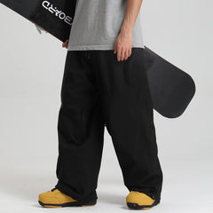 New Men's Loose Ski Pants for Snowboarding, Windproof and Waterproof