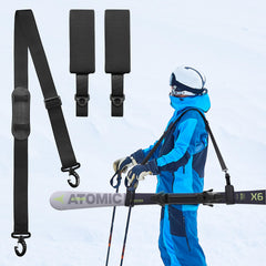 Wander Black - Ski Straps