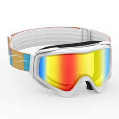 White Frame Ski Goggles