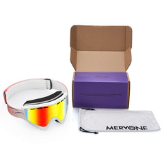 White Frame Snow Goggles