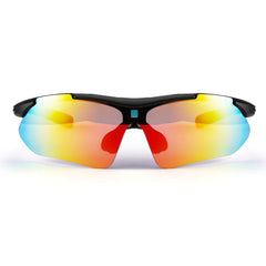 Polarized Sports Cycling Biking Sunglasses with 5 Interchangeable Lenses