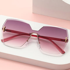 Fashion Trend Rimless Ladies Sunglasses - Jasper