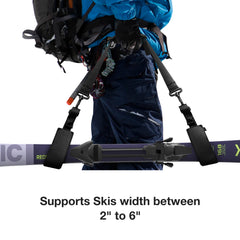 Wander Black - Ski Straps