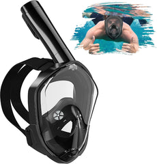 Maschera da snorkeling per adulti | protezione contro la CO2 | maschera completa per lo snorkeling | set alternativa | maschera integrale per snorkeling per adulti