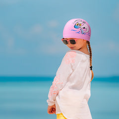 kid's swimming cap professional 3-12 years old boys and girls swimming cap headgear children's cap outdoor equipment waterproof ear protection swimming equipment
