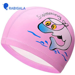 kid's swimming cap professional 3-12 years old boys and girls swimming cap headgear children's cap outdoor equipment waterproof ear protection swimming equipment