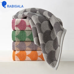 Pure Cotton Jacquard Thicker Loop Towel 34*75CM 110g Soft Absorbent Face Washcloth Non-Slippery