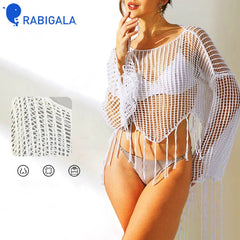Lace-knit sweater with soft and comfortable fabric