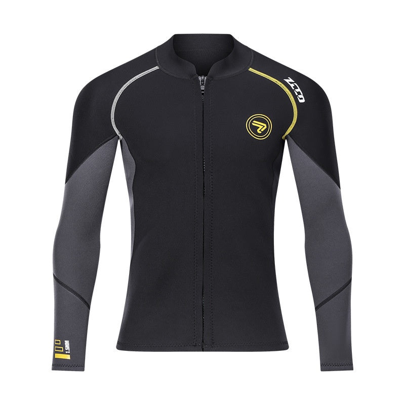 1.5MM diving suit split top long sleeved diving suit cold and warm diving suit large surfing suit