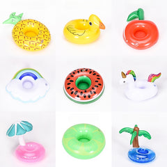 3PCS PVC Inflatable Cup Holder Water Toy Firebird Cup Holder Water Inflatable Cup Cushion Floating Beverage Cup Holder(Buy Free Get Pump)