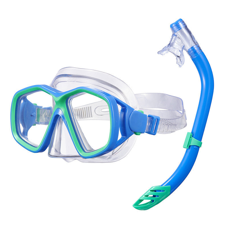 Diving goggles and frog shoes set 180 ° waterproof and anti fog professional diving mask adult diving goggles set