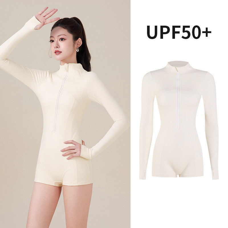 Surfing swimsuit women's long sleeved quick drying diving suit