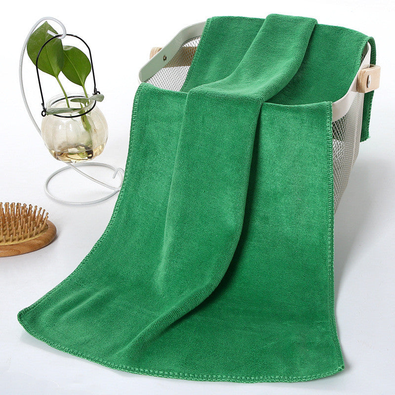 Fast-absorbing and quick-drying ultra-fine fiber hair towel