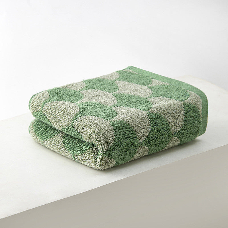 Pure Cotton Jacquard Thicker Loop Towel 34*75CM 110g Soft Absorbent Face Washcloth Non-Slippery