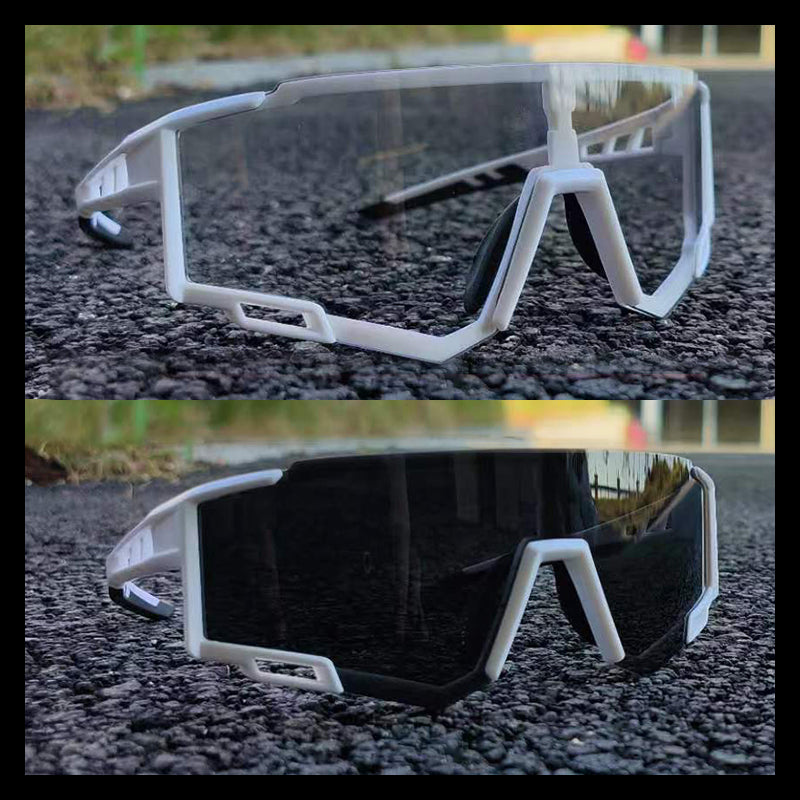 All Day Polarized Photochromic Cycling Sunglasses - Light Retrograde