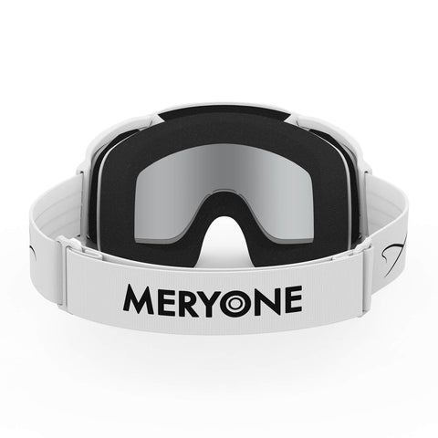 White Frame Ski Goggles