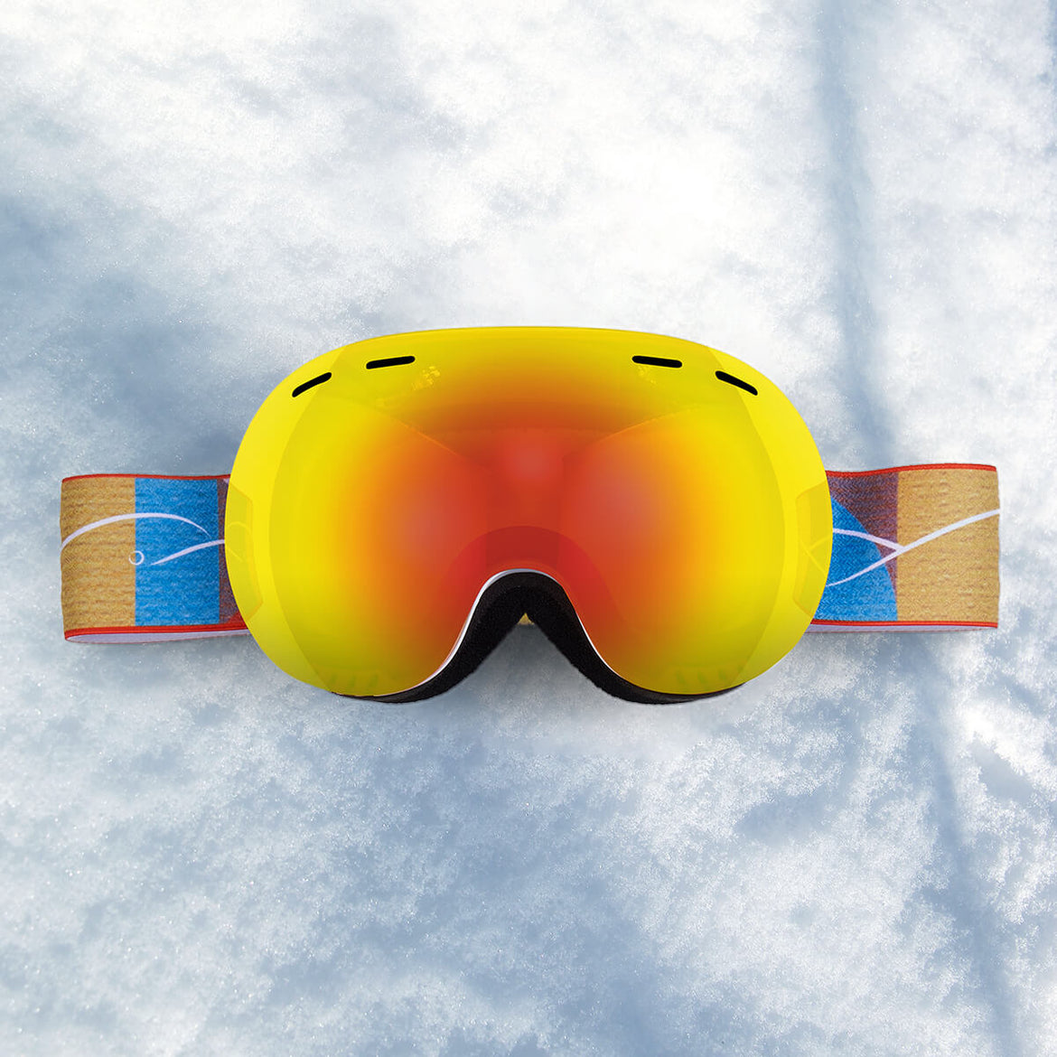 RABIGALA Ski Goggles USSG034 – Revo Lens, Large, UV Protection