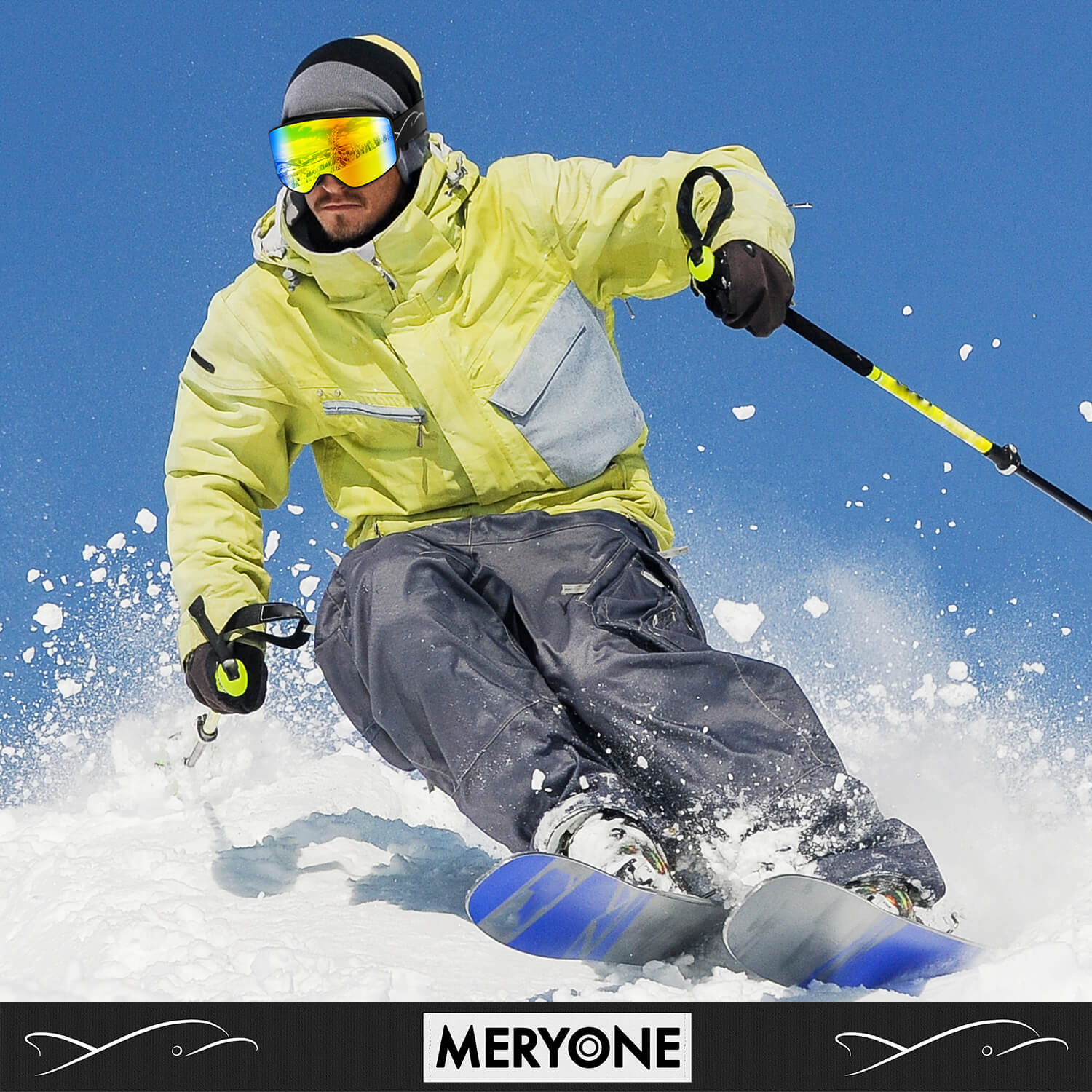 Classic Angel Wing Ski Goggles (Cylindrical)
