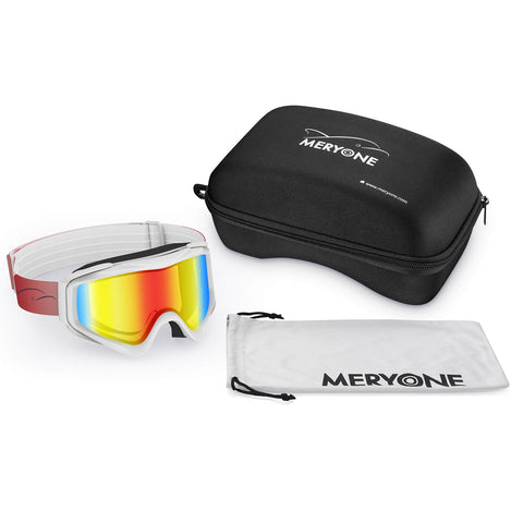 Adjustable Fit Snowboarding Goggles_Snowflake