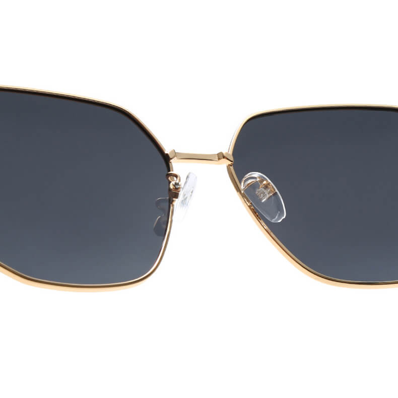 Simple Style Metal Large Frame Women Sunglasses - Dion