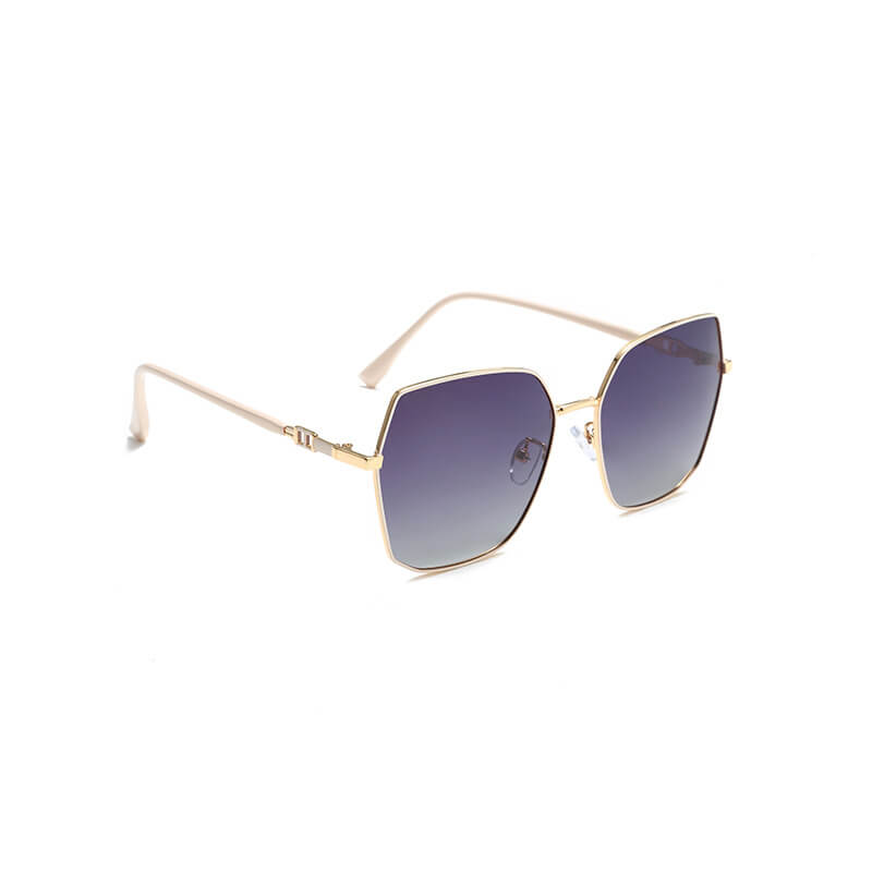 Simple Style Metal Large Frame Women Sunglasses - Dion