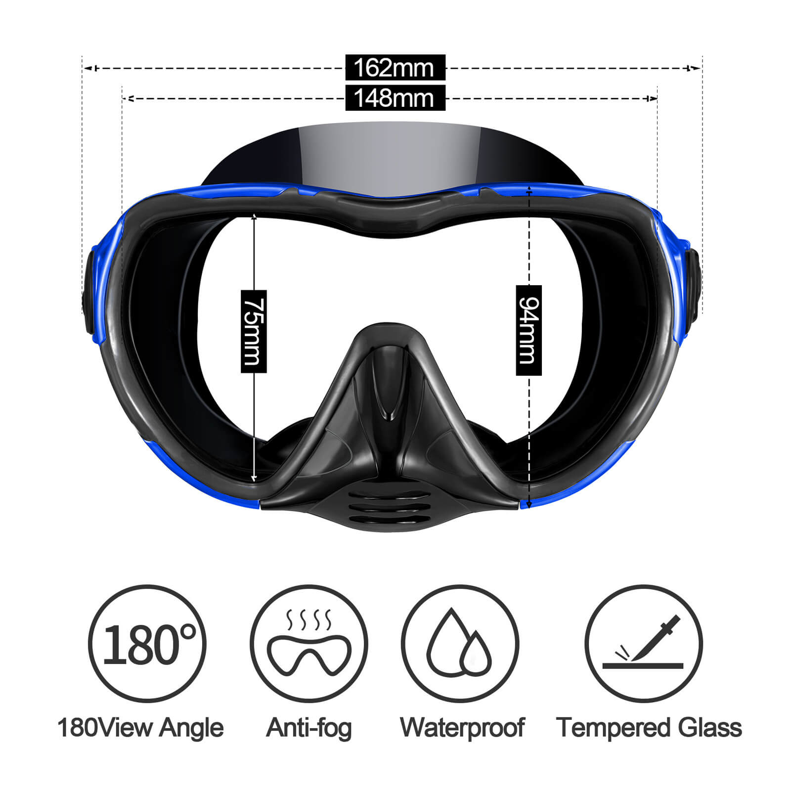 Cryst - HD and Advanced Anti-Fog Technology Snorkel Mask – RabigalaSport
