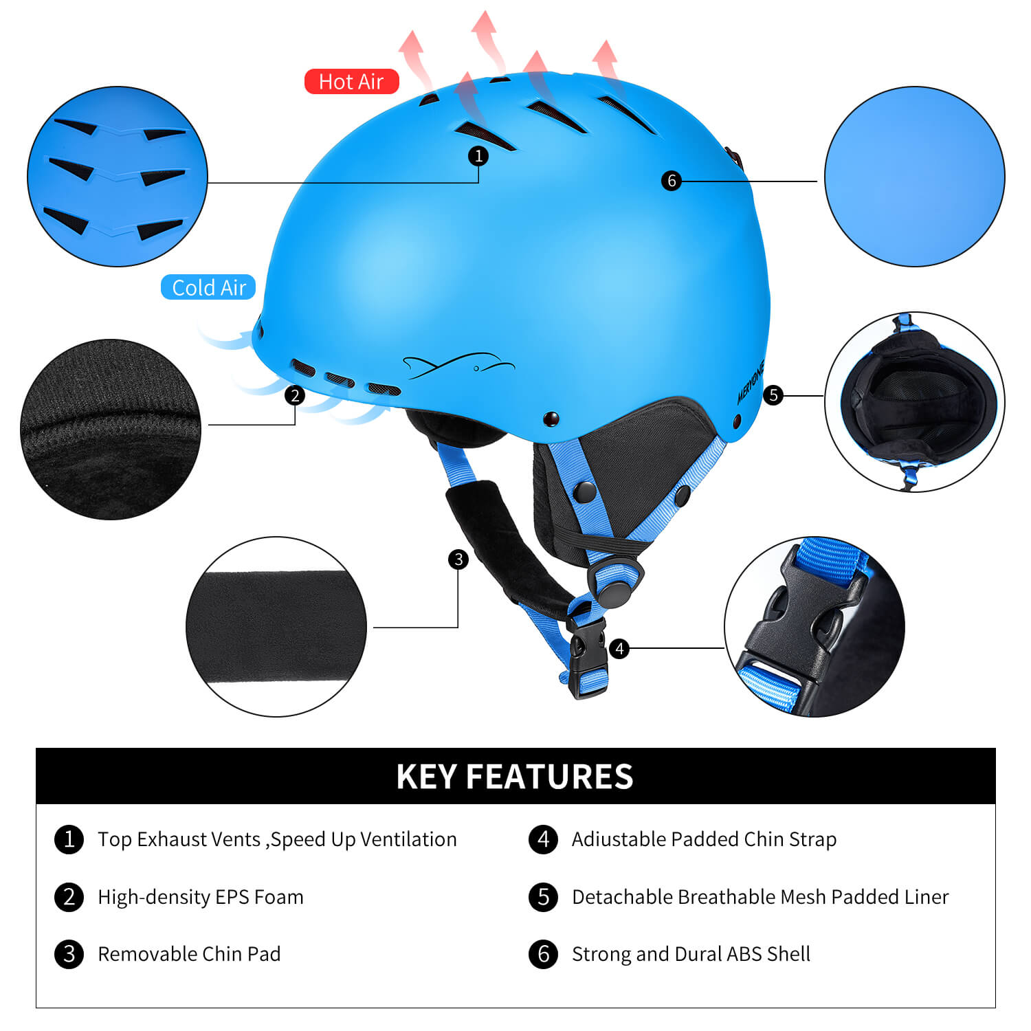 best kids snowboard helmet Best Kids Ski Helmet- S / Kingfisher