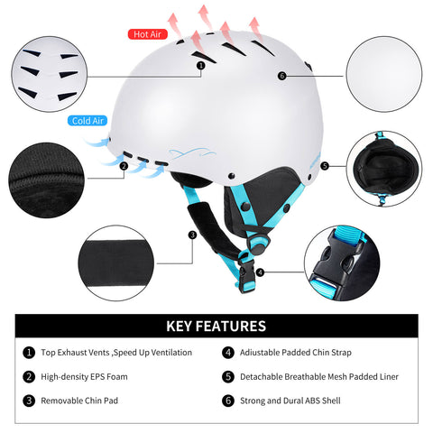 Youth & Adult Snowboarding Helmet - M /L / Miracle